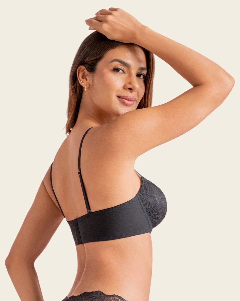 SOSTEN CON COPAS EN ENCAJE Y ESPALDA EN TUL 71363 - 2