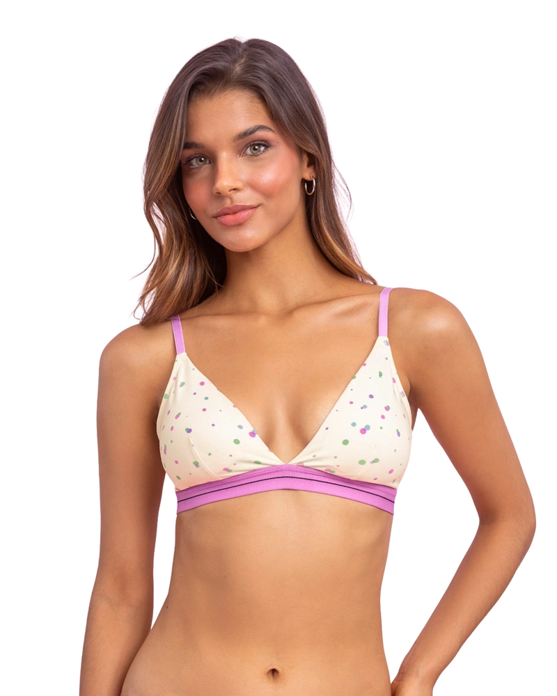 LEONISA SOSTEN TRIANGULAR EN ALGODON LIVIANO Y COMODO 091099 Marfil S