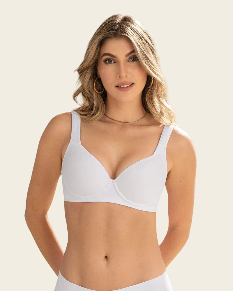 SOSTEN DE BUEN CUBRIMIENTO, BRETELES ACOLCHADOS 091179 Blanco 38C