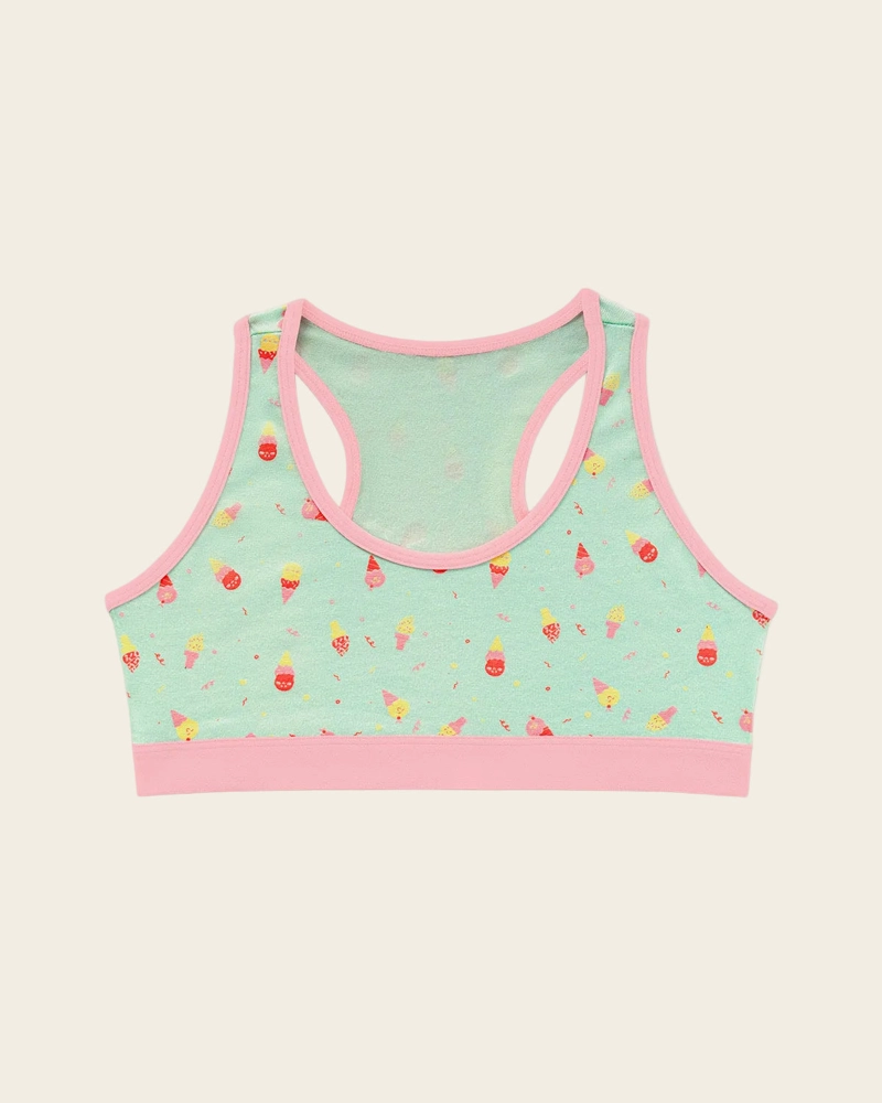 TOP CON ESPALDA DEPORTIVA ELABORADO EN ALGODON PARA NIÑA - 1