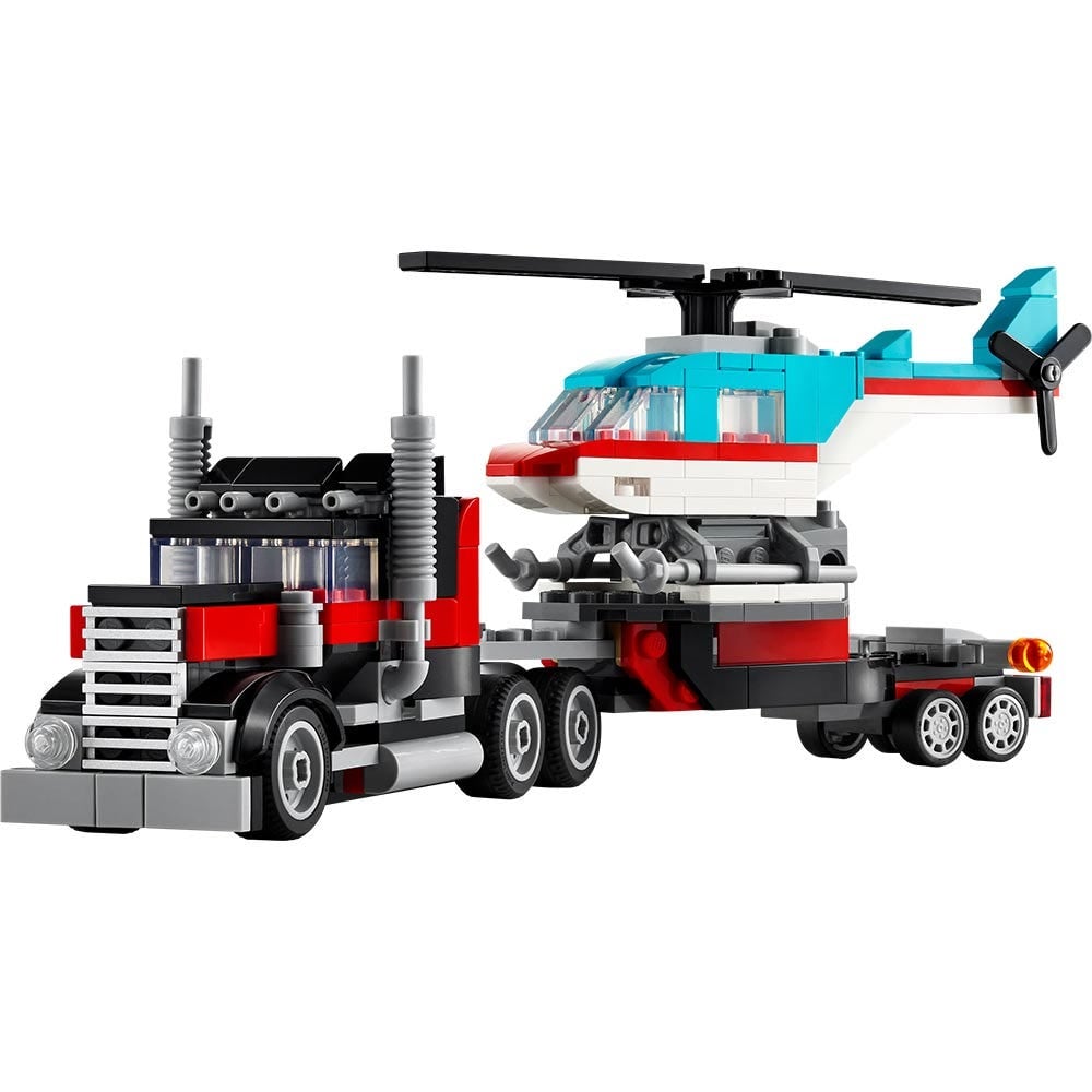 LEGO CREATOR CAMION PLATAFORMA CON HELICOPTERO - 7