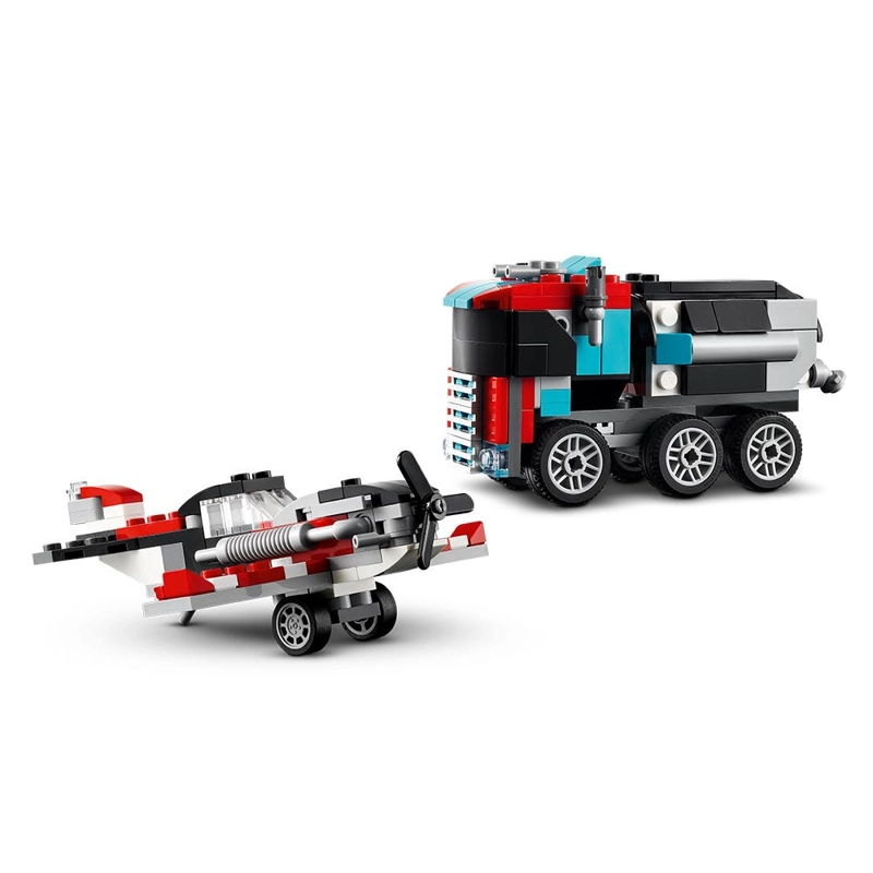 LEGO CREATOR CAMION PLATAFORMA CON HELICOPTERO - 8