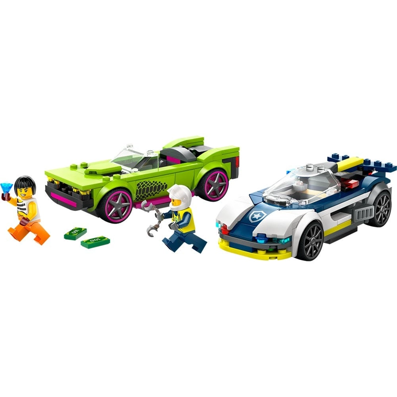 LEGO CITY AUTO DE POLICIA Y POTENTE AUTO DEPORTIVO - 2