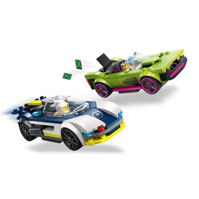 LEGO CITY AUTO DE POLICIA Y POTENTE AUTO DEPORTIVO - 3