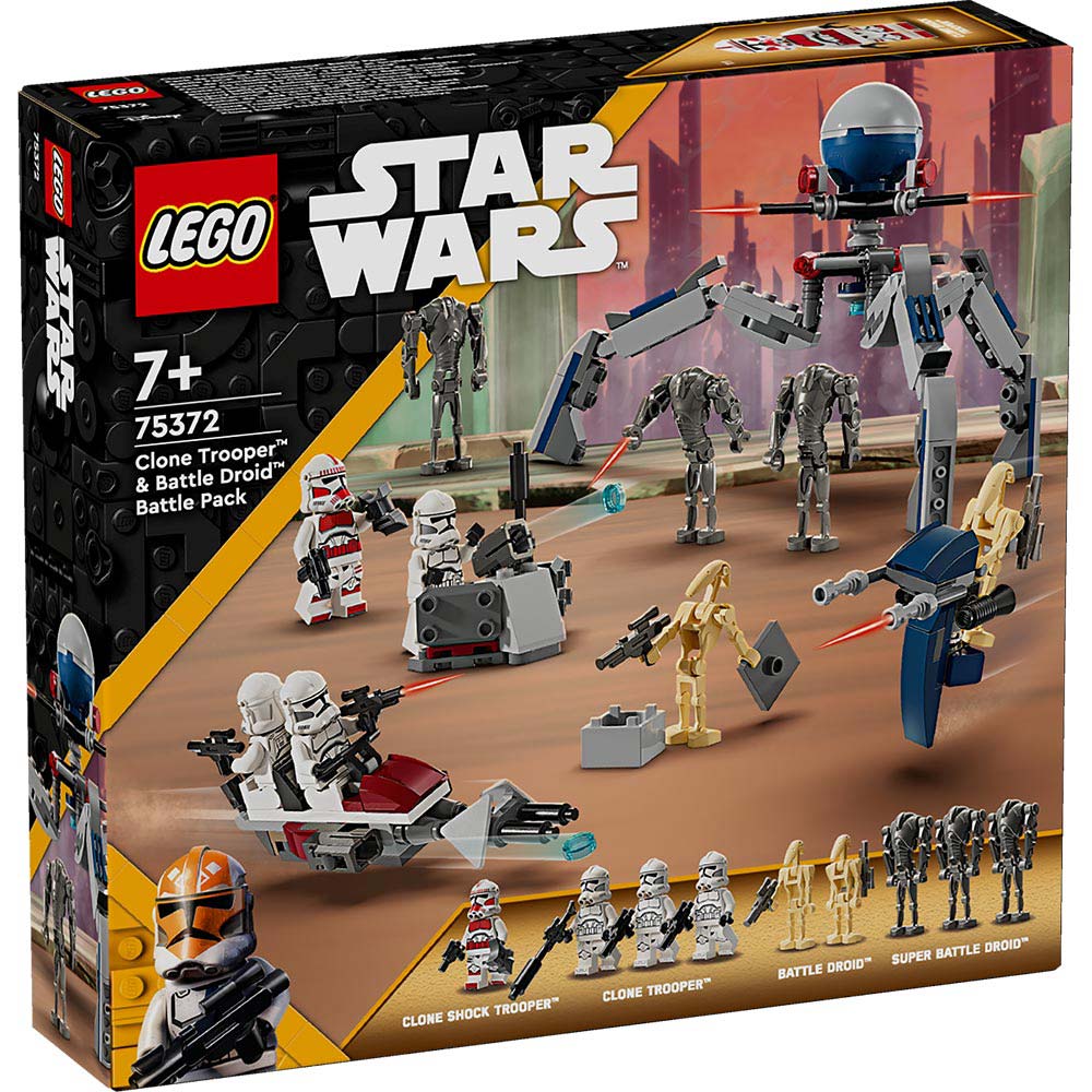 LEGO CLON TROOPER Y DROIDES DE BATALLA STAR WARS 75372 - 1