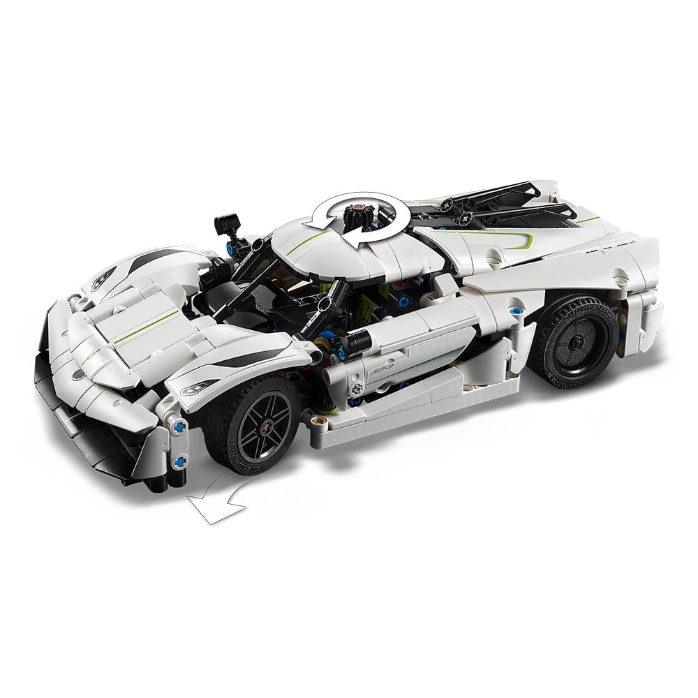 LEGO 42184 HIPERAUTO KOENIGSEGG JESKO ABSOLUT BLANCO - 4
