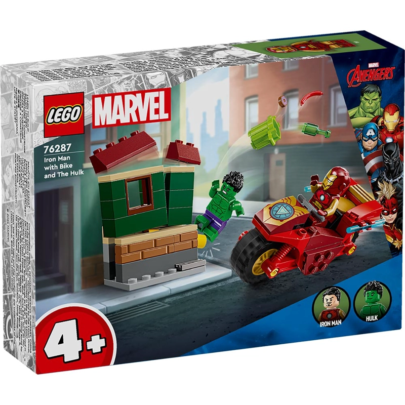 LEGO 76287 IRON MAN CON MOTO Y HULK - 1