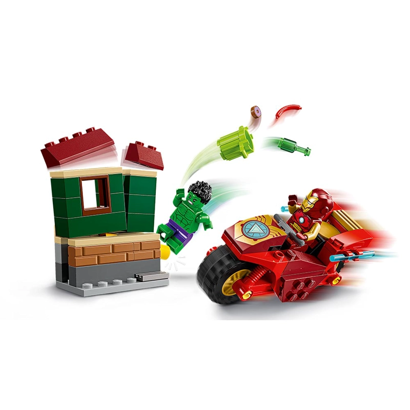 LEGO 76287 IRON MAN CON MOTO Y HULK - 2