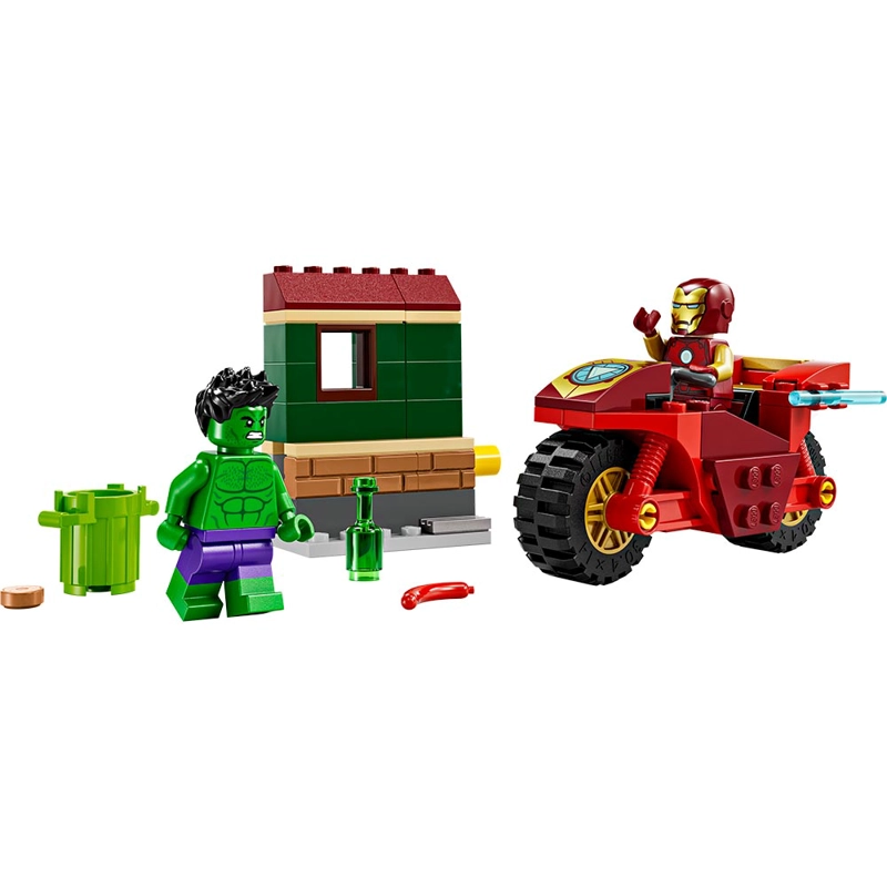 LEGO 76287 IRON MAN CON MOTO Y HULK - 3