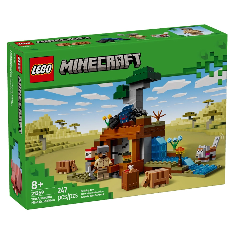 BLOQUES LEGO MINECRAFT LA EXPEDICIÓN A LA MINA DEL ARMADILLO 21269 - 1