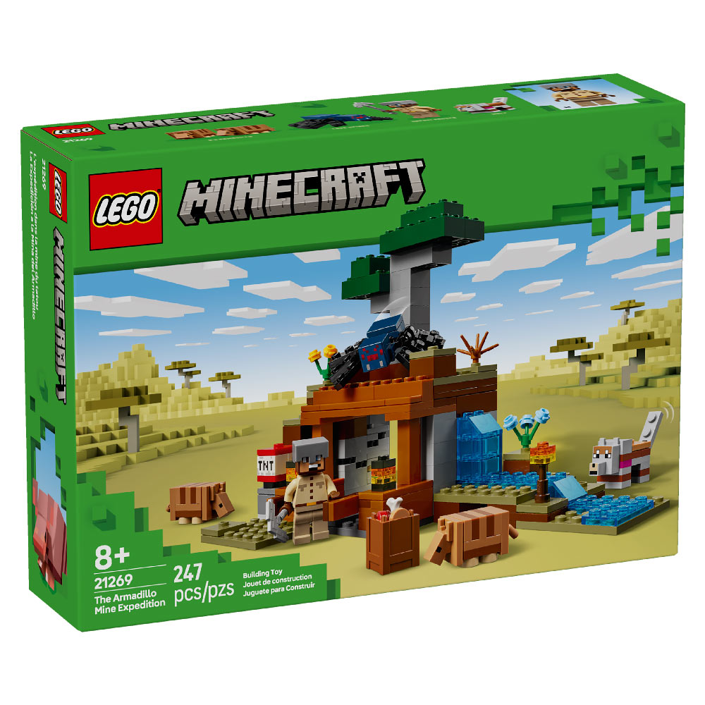 BLOQUES LEGO MINECRAFT LA EXPEDICIÓN A LA MINA DEL ARMADILLO 21269 - 1