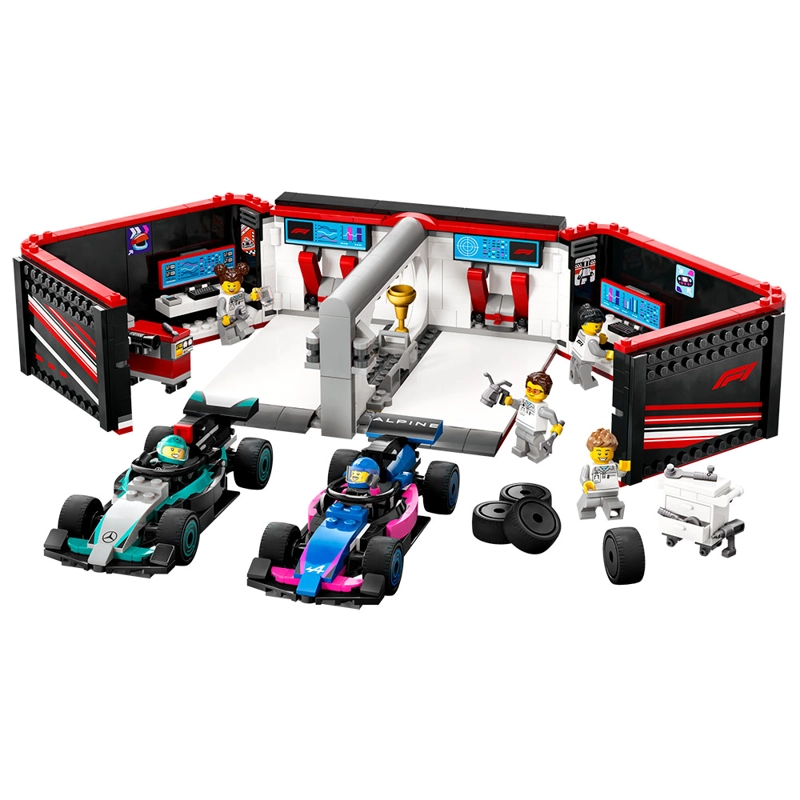 LEGO 60444 TALLER F1 CON AUTOS MERCEDES-AMG Y ALPINE - 2