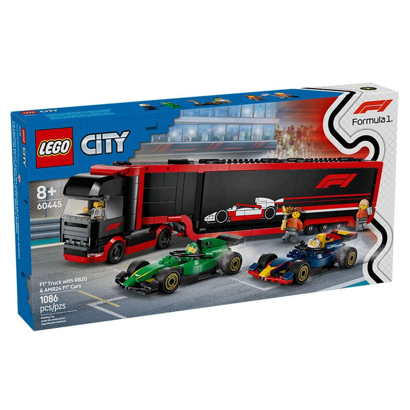CAMION DE F1 CON AUTOS DE F1 RB20 Y AMR24 (60445) - 1