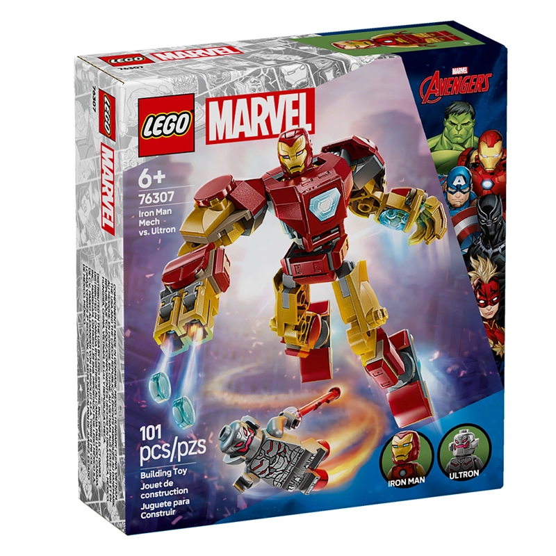 LEGO 76307 ARMADURA ROBOTICA DE IRON MAN VS. ULTRON - 1