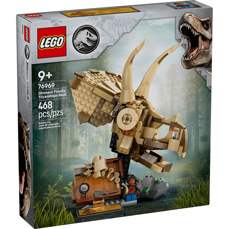 LEGO FOSILES DE DINOSAURIO: CRANEO DE TRICERATOPS (76969) - 1