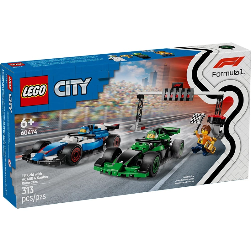 LEGO PARRILLA DE F1® CON AUTOS DE CARRERAS VCARB Y SAUBER - 1