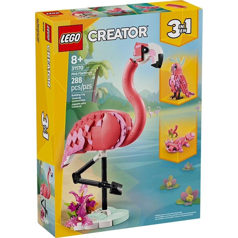 LEGO 31170 FAUNA SALVAJE: FLAMENCO ROSA - 9