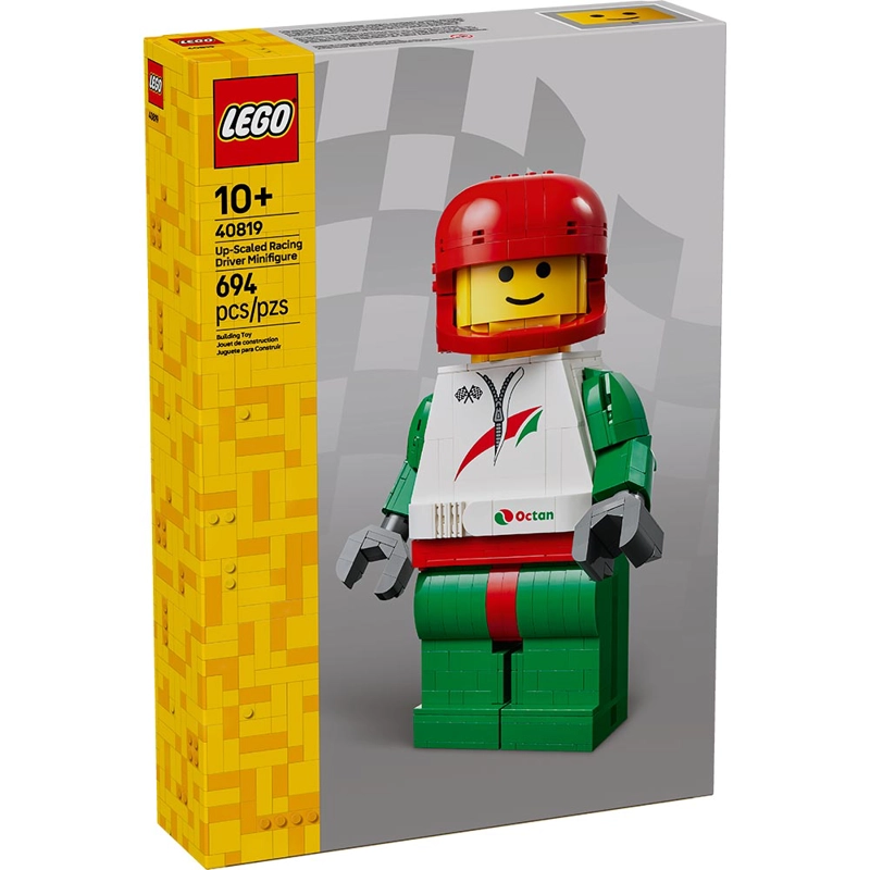 LEGO 40819 MINIFIGURA GIGANTE DE PILOTO DE CARRERAS - 1