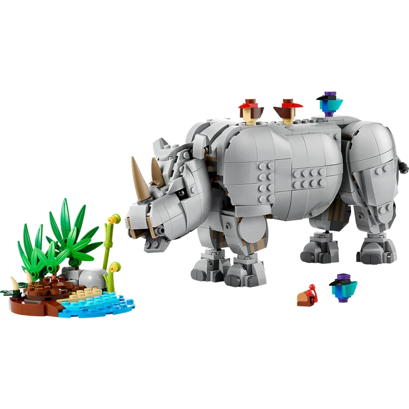 LEGO 31171 FAUNA SALVAJE: PODEROSO RINOCERONTE CON PAJAROS - 2