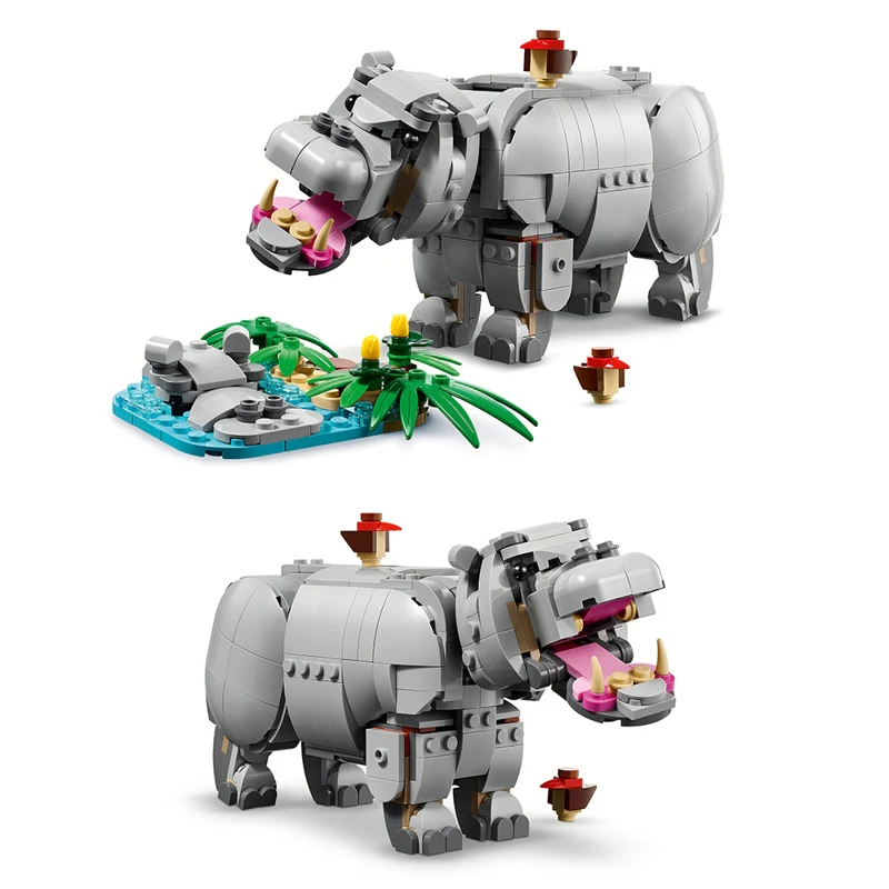 LEGO 31171 FAUNA SALVAJE: PODEROSO RINOCERONTE CON PAJAROS - 3