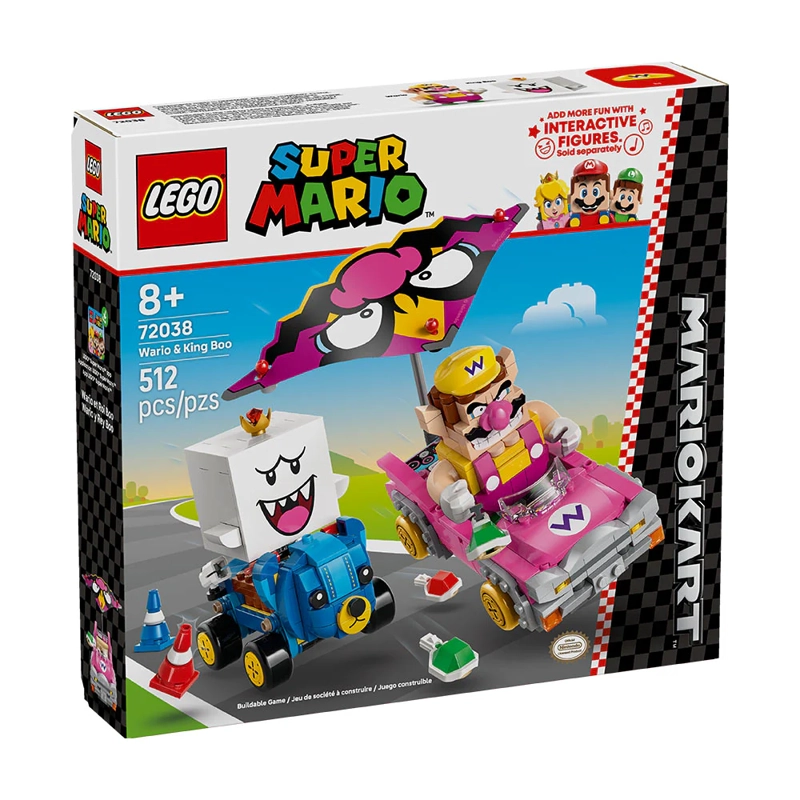 LEGO SUPER MARIO KART MARIO KART: WARIO Y REY BOO 72038 - 1