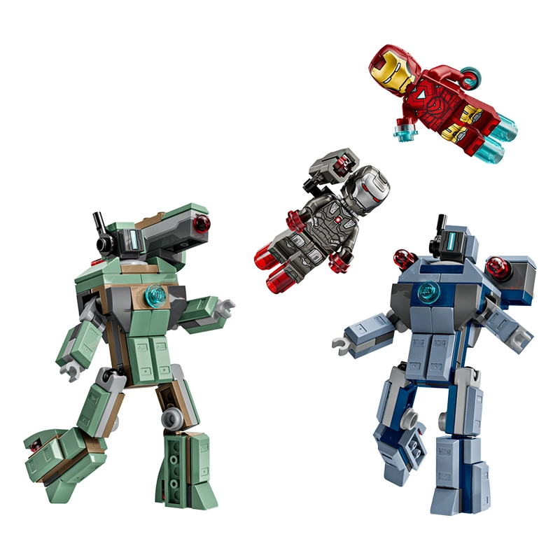 LEGO IRON MAN Y MAQUINA VS DRONES DE HAMMER 76320 - 2