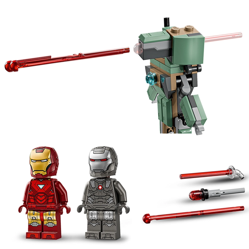 LEGO IRON MAN Y MAQUINA VS DRONES DE HAMMER 76320 - 4