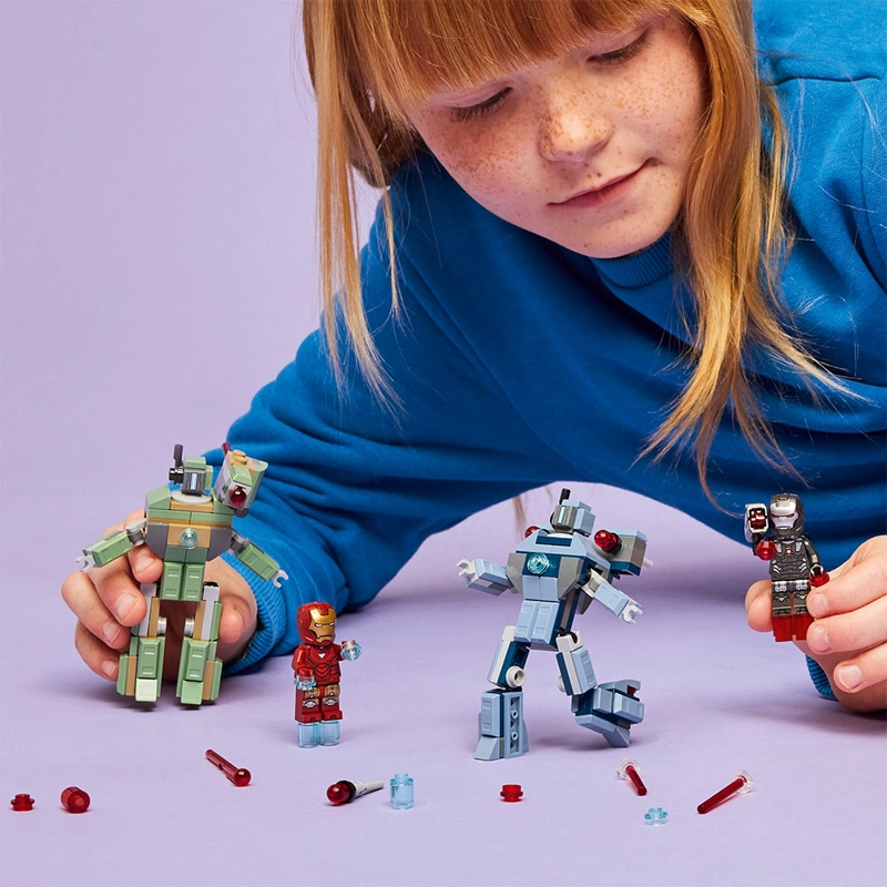 LEGO IRON MAN Y MAQUINA VS DRONES DE HAMMER 76320 - 5