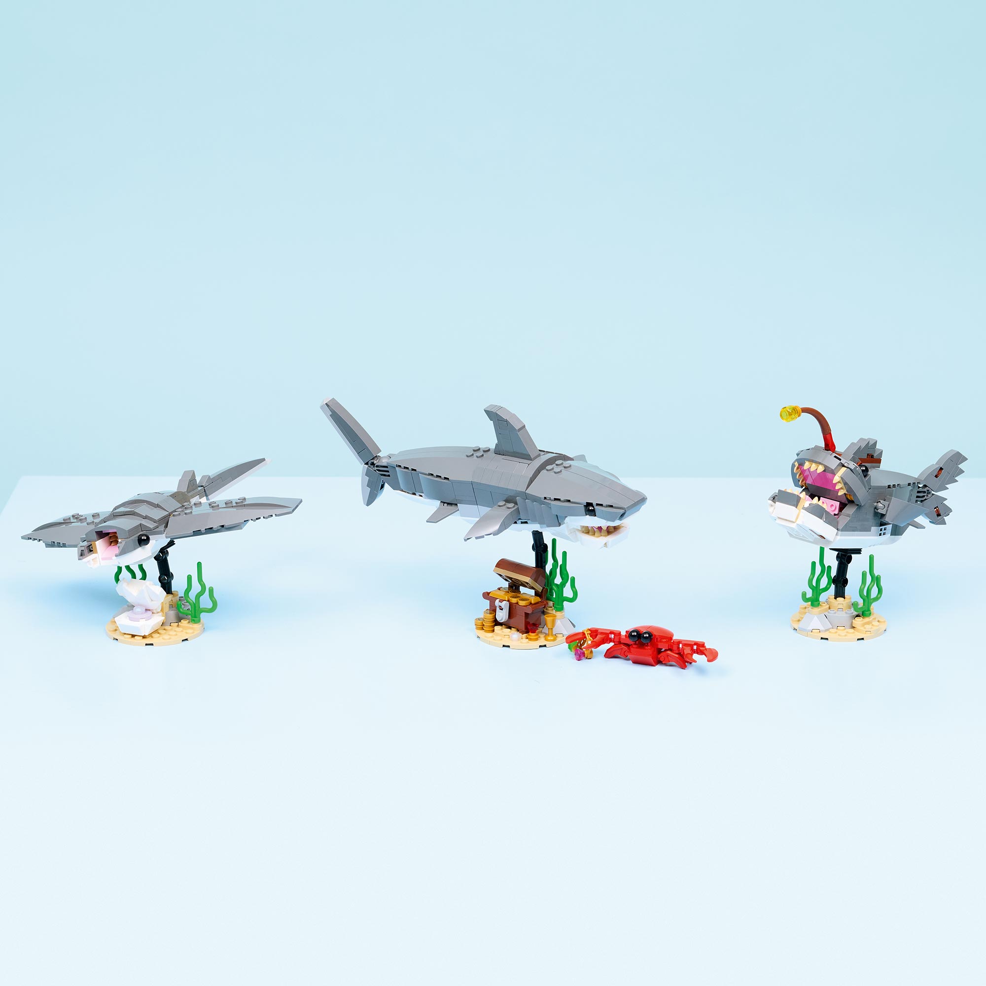 LEGO 31381 TIBURON FEROZ CON COFRE DEL TESORO - 8