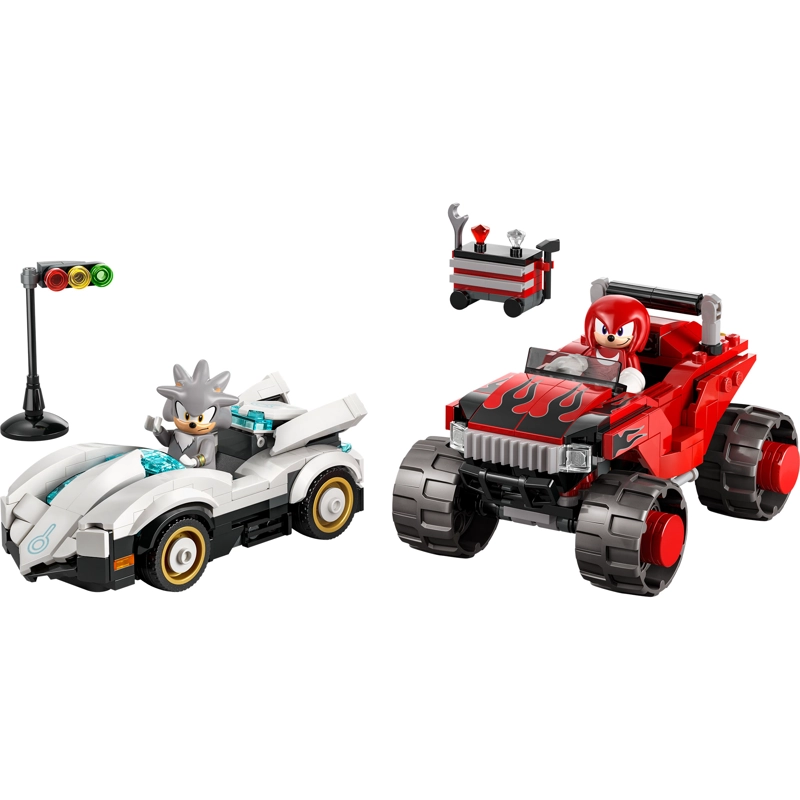 AUTO DE SILVER VS. CAMIONETA MONSTRUO DE KNUCKLES SONIC - 2