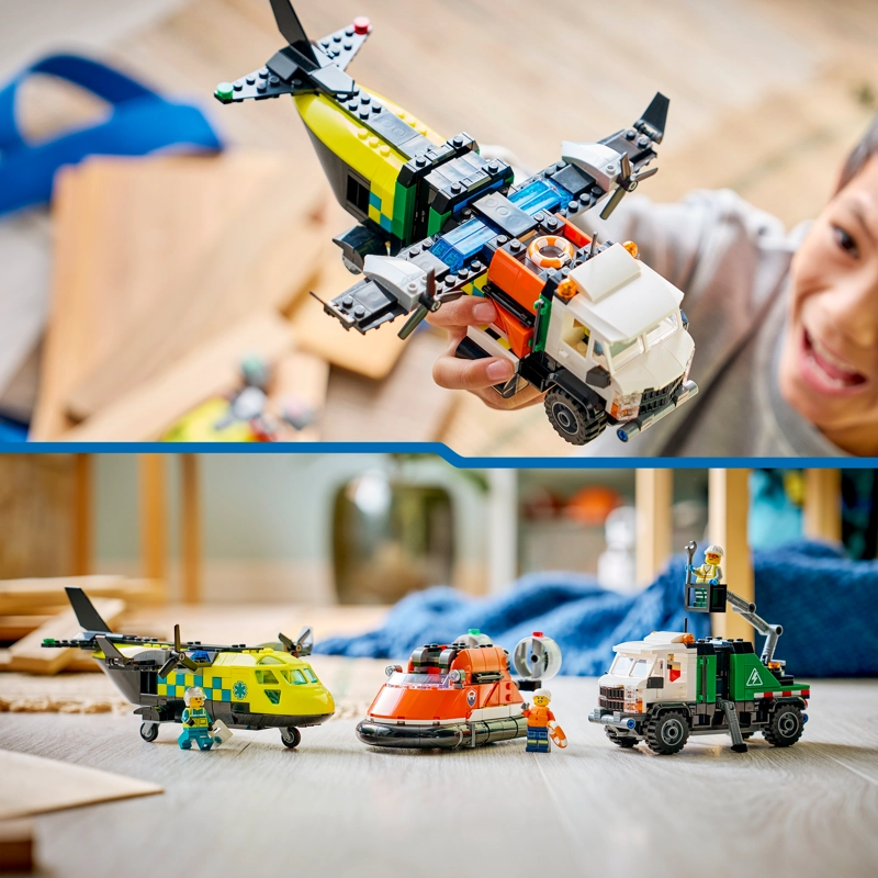 LEGO 60505 REMIX: AVION, CAMION TE CNICO Y AERODESLIZADOR - 5