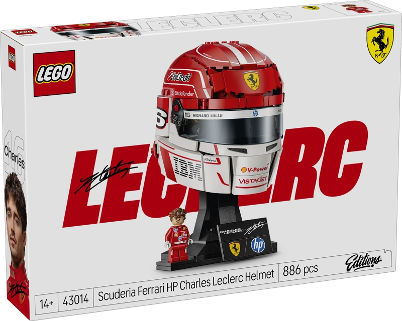 LEGO 43014 SCUDERIA FERRARI HP: CASCO DE CHARLES LECLERC - 1