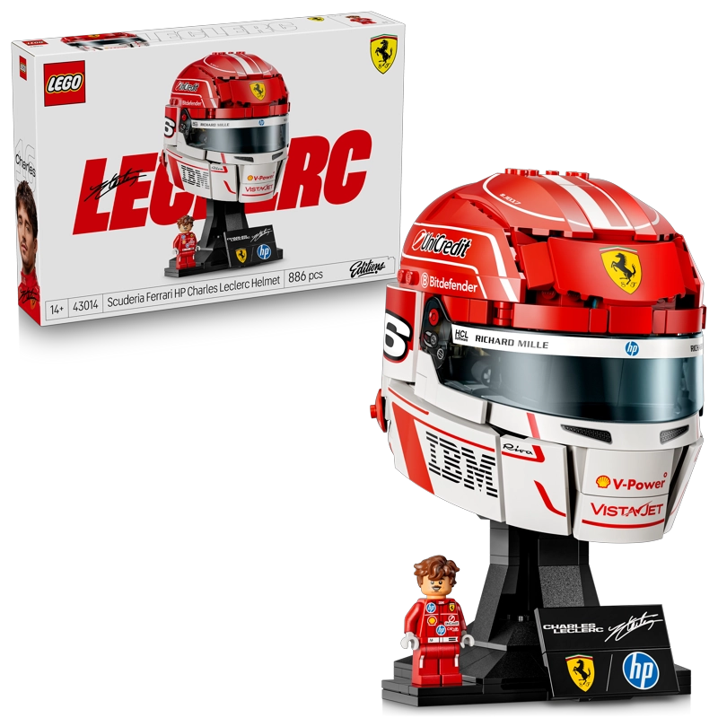 LEGO 43014 SCUDERIA FERRARI HP: CASCO DE CHARLES LECLERC - 2