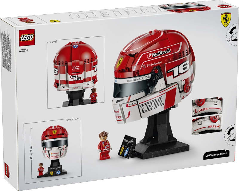 LEGO 43014 SCUDERIA FERRARI HP: CASCO DE CHARLES LECLERC - 4