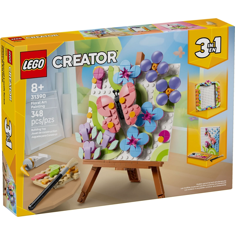 LEGO 31390 PINTURA DECORATIVA DE ARTE FLORAL - 1