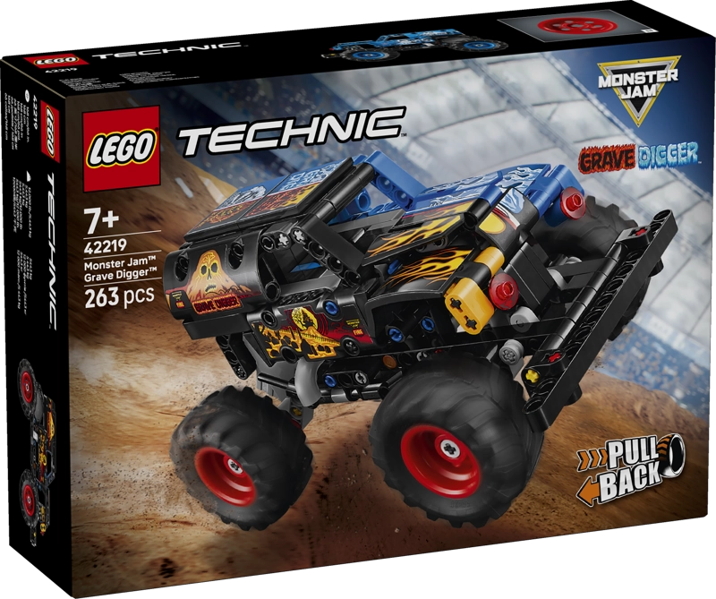 LEGO 42219 MONSTER JAM GRAVE DIGGER FUEGO Y HIELO TECHNIC - 1