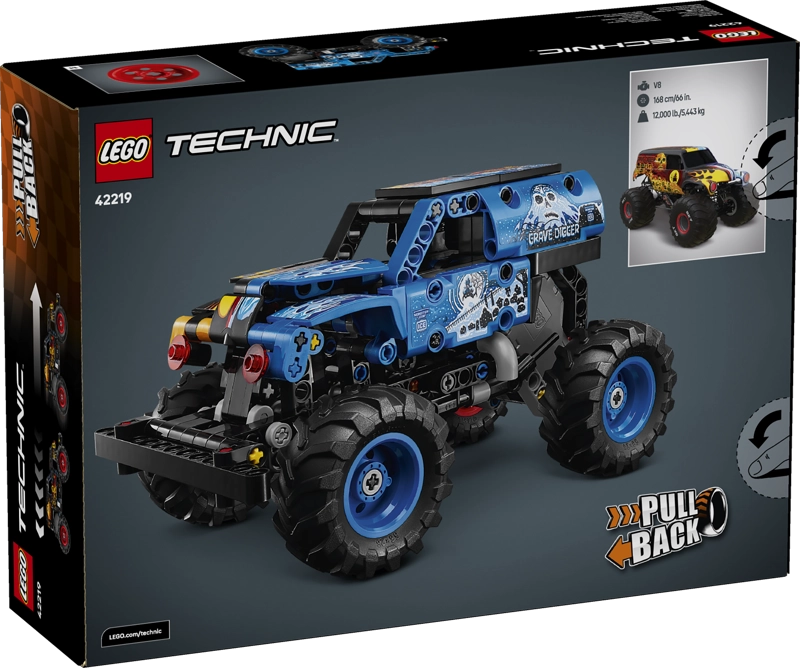 LEGO 42219 MONSTER JAM GRAVE DIGGER FUEGO Y HIELO TECHNIC - 3