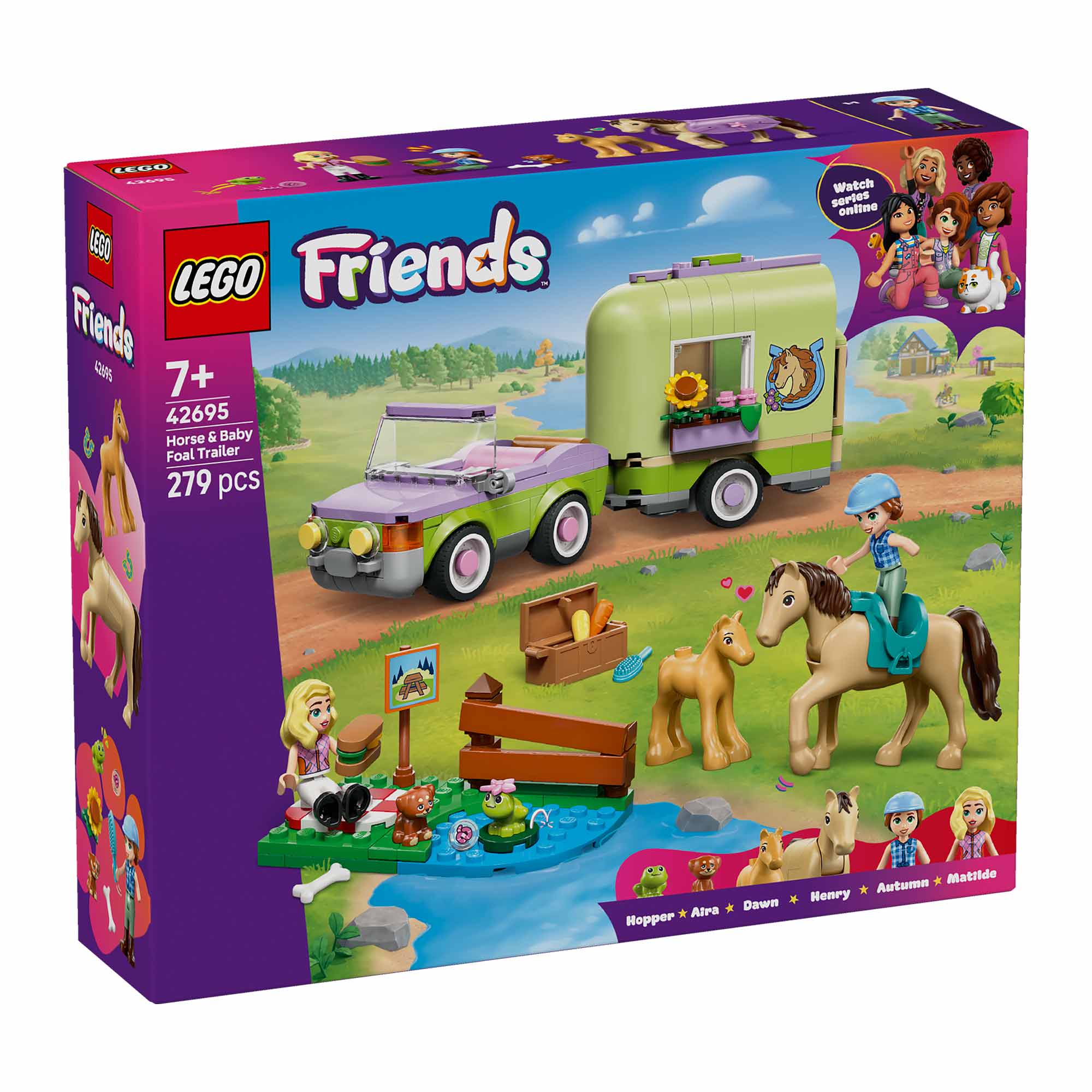 LEGO 42695 REMOLQUE PARA CABALLO Y POTRILLO - 1
