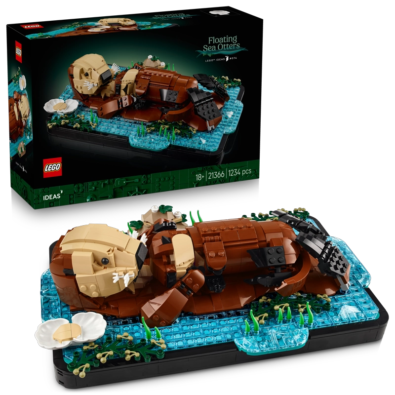 LEGO 21366 NUTRIAS MARINAS A FLOTE LEGO IDEAS - 2