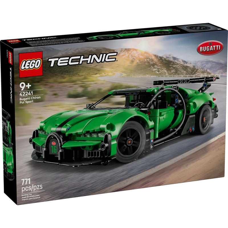 LEGO 42241 HIPERAUTO BUGATTI CHIRON PUR SPORT VERDE TECHNIC - 1
