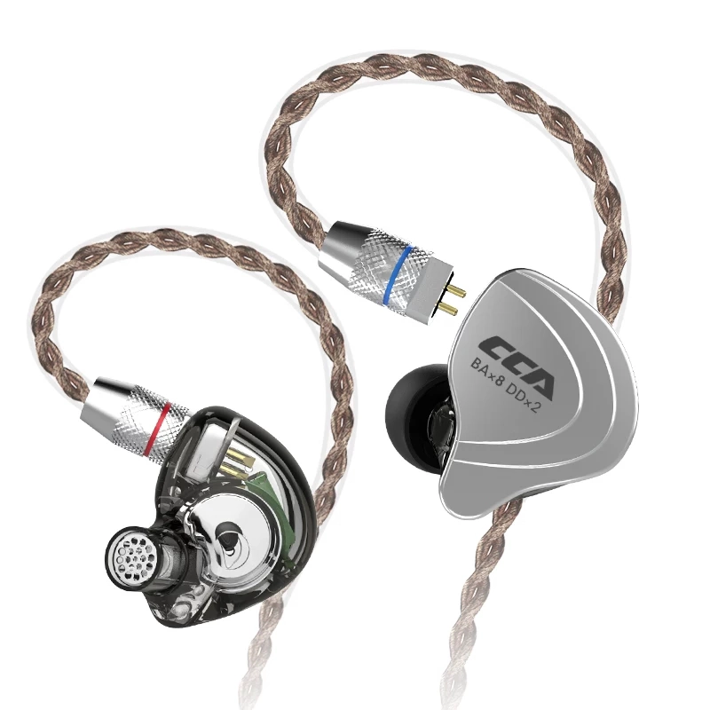 SET AUDÍFONOS CCA C10 MONITORES + ESPUMAS + ESTUCHE - 1