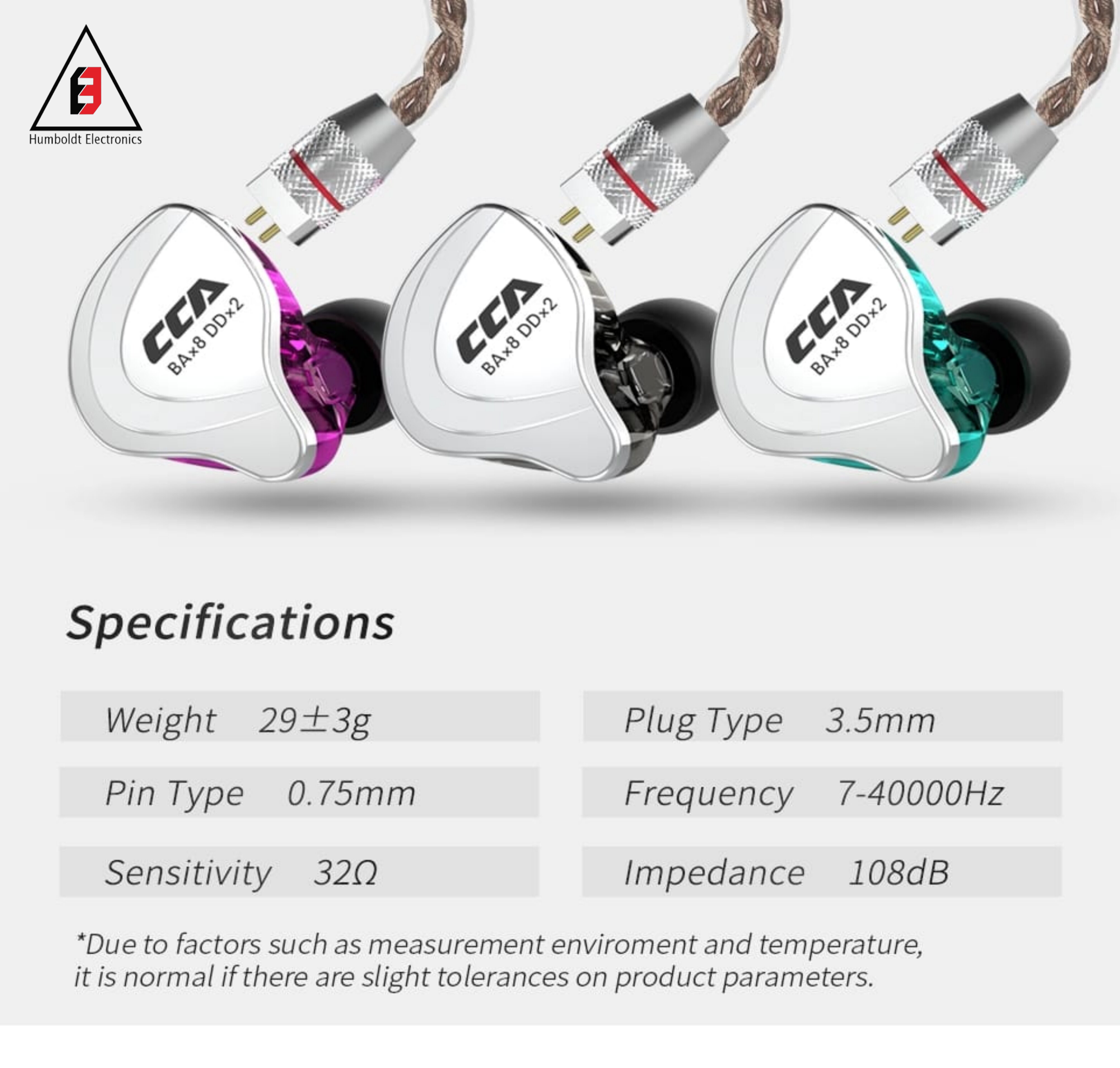 SET AUDÍFONOS CCA C10 MONITORES + ESPUMAS + ESTUCHE - 4