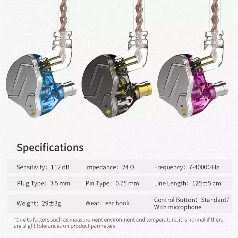 SET AUDÍFONOS KZ ZSN-PRO + ESTUCHE + GOMAS - 4