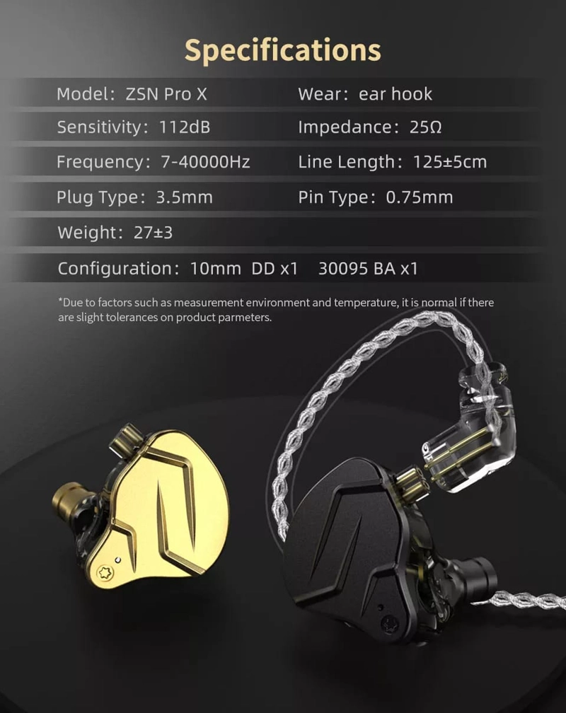 SET AUDÍFONOS KZ ZSN-PROX + ESTUCHE + GOMAS - 3