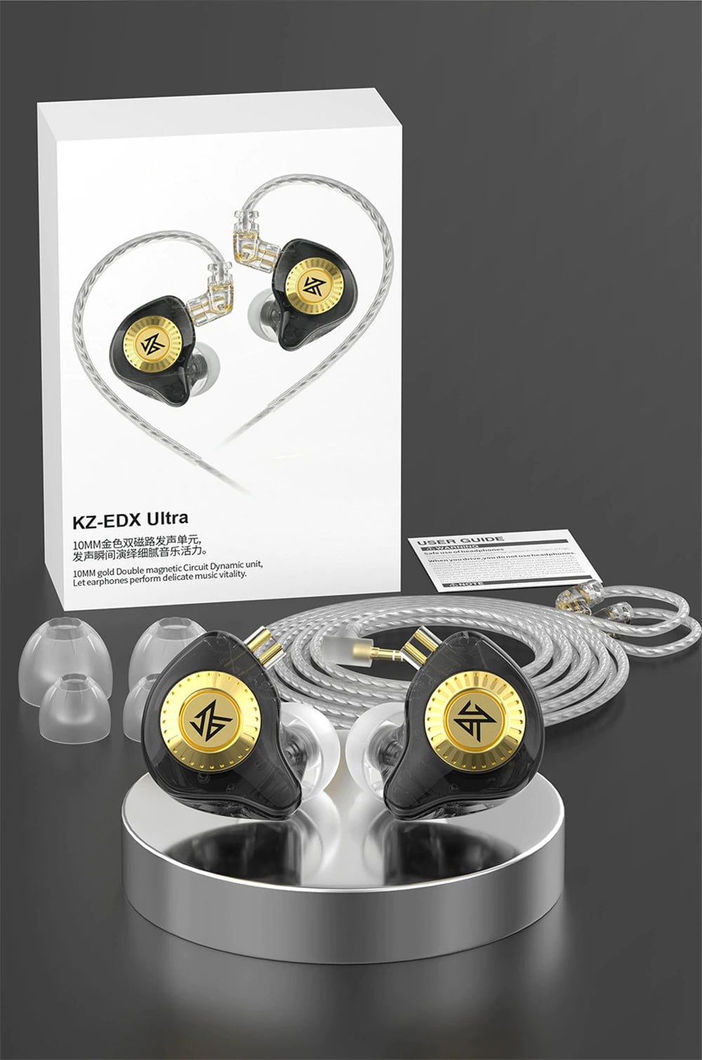 SET AUDÍFONOS KZ EDX ULTRA + ACCESORIOS + ESPUMAS + ESTUCHE - 4