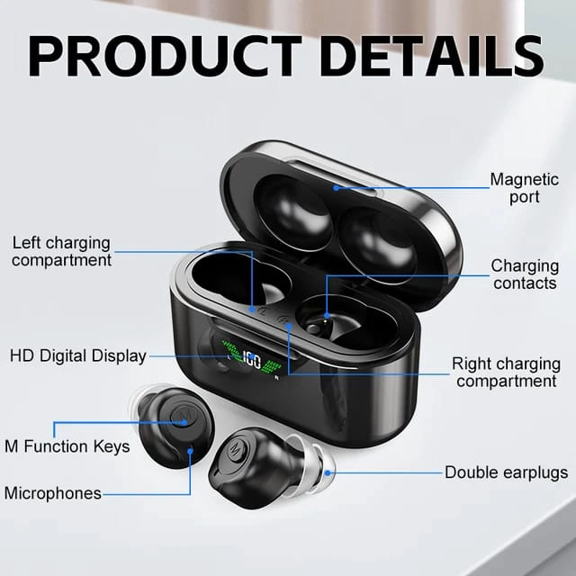AUDÍFONOS GM GM903BT SORDOS PERDIDA MODERADA SEVERA AUDICIÓN BLUETOOTH - 5