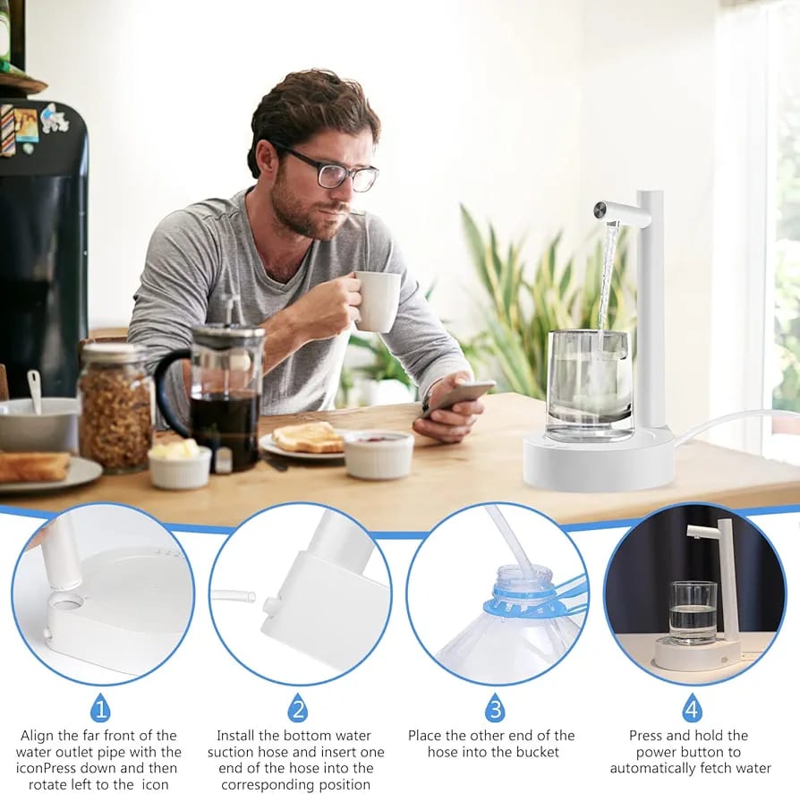 DISPENSADOR DE AGUA ELÉCTRICO SOBREM USB - 5