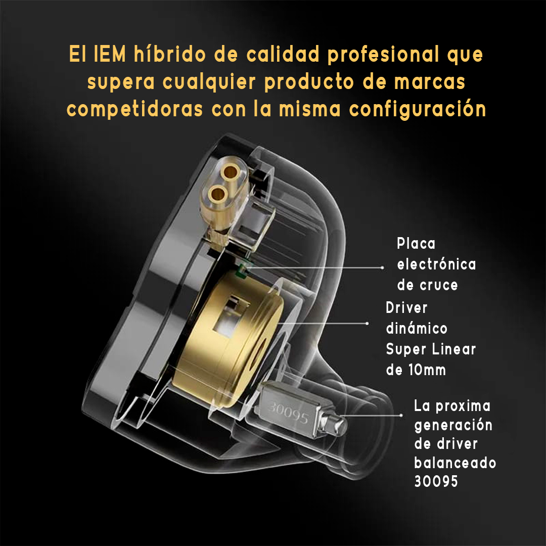 AUDIFONOS KZ ZSN PRO 2 + ESPUMAS + ESTUCHES. - 3