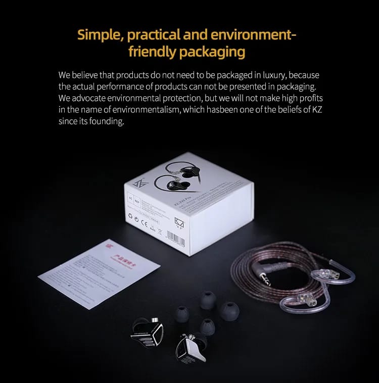 AUDÍFONOS KZ ZVX + ACCESORIOS + ESPUMAS + ESTUCHE. - 5