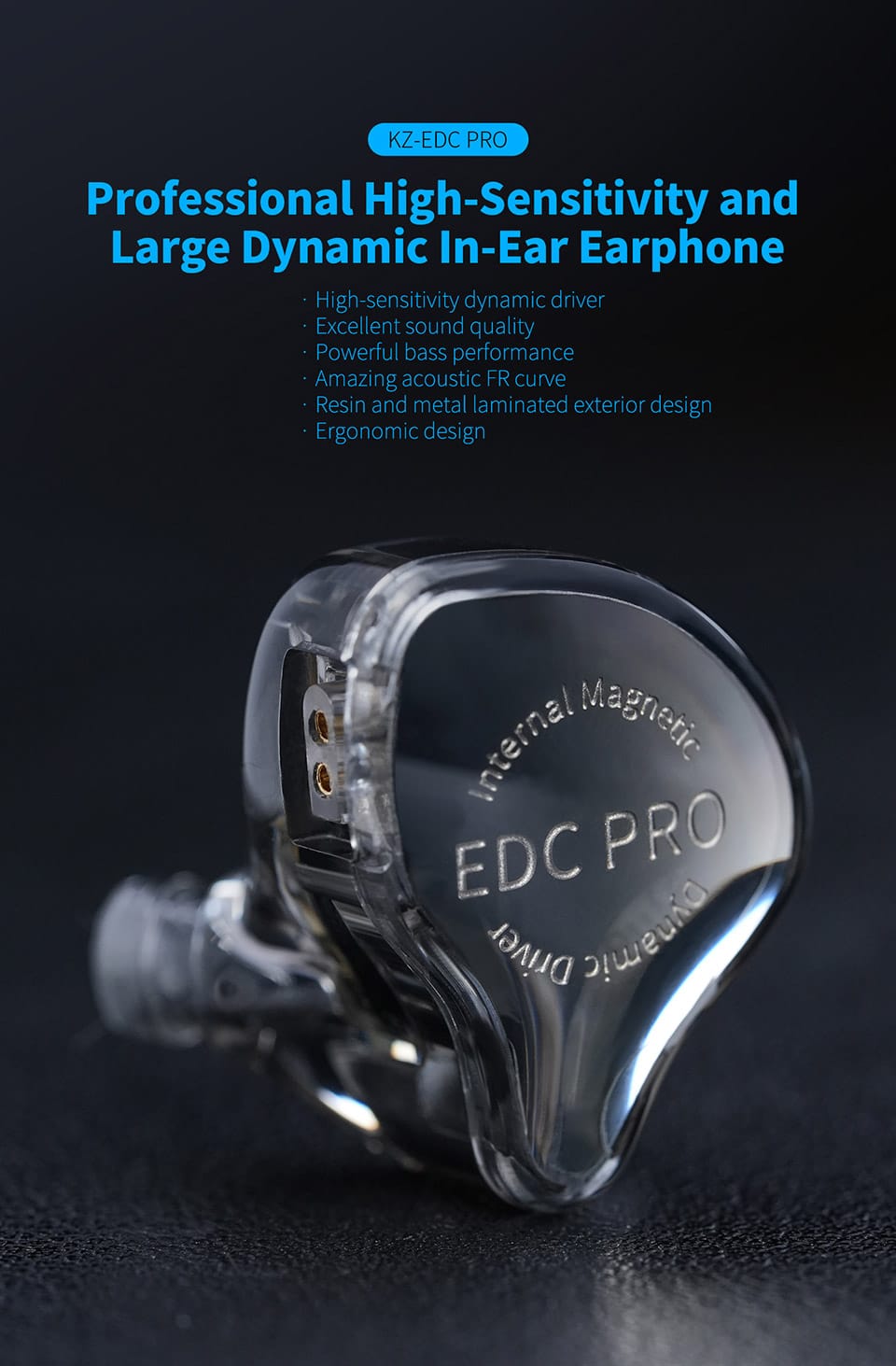 AUDÍFONOS KZ EDC PRO + ACCESORIOS + ESPUMAS + ESTUCHE. - 3